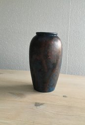bæredygtig vase 18 cm blå/kobber